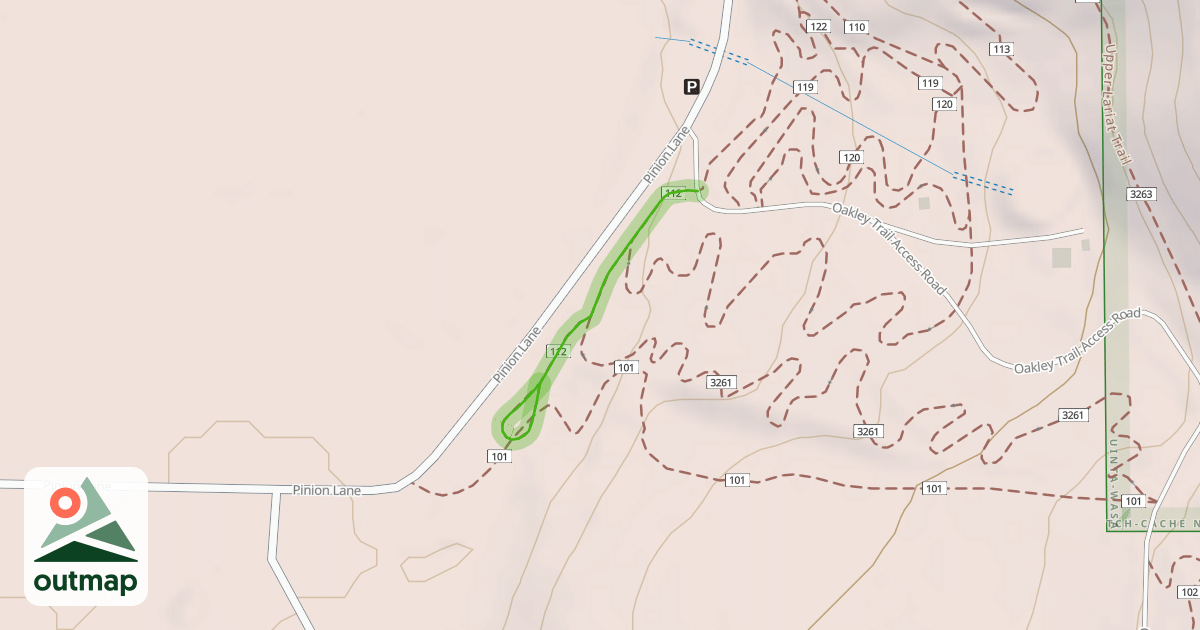 Map of Lower Lariat Connect Trail