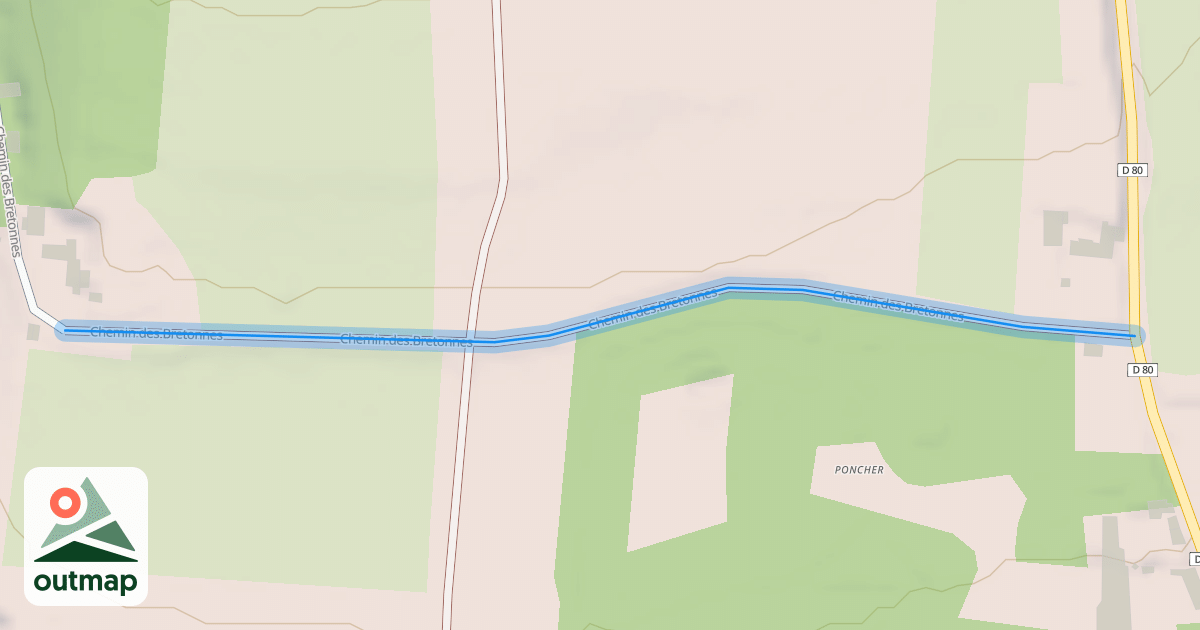 Map of Chemin des Bretonnes