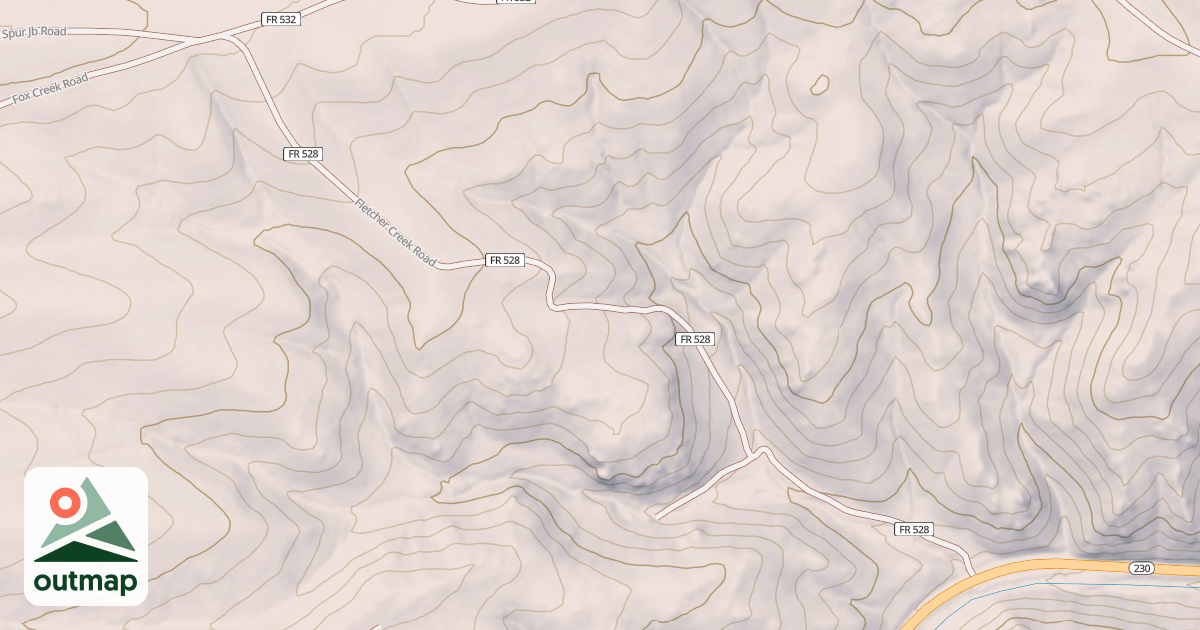 Map of FLETCHER CREEK