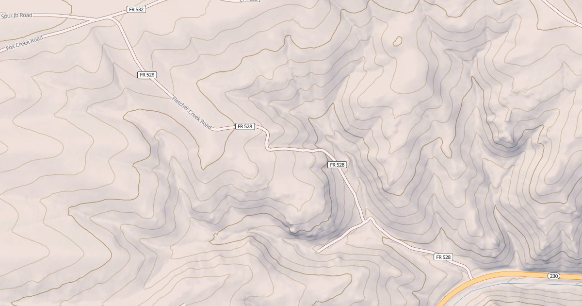 Map preview of FLETCHER CREEK