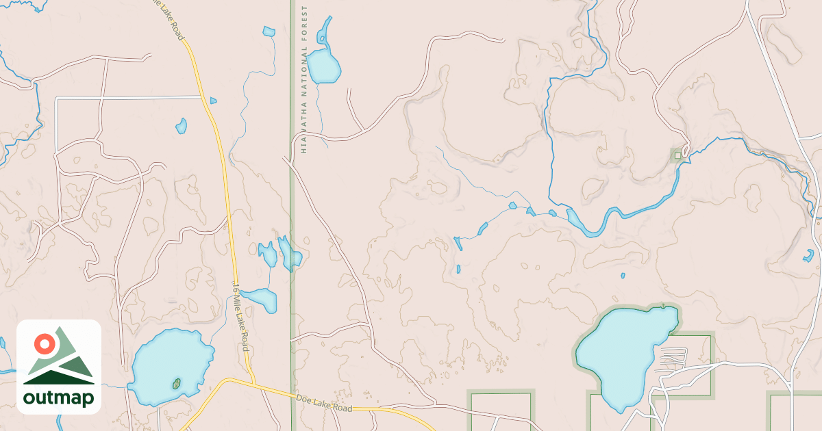 Map of SHALLOW LAKE