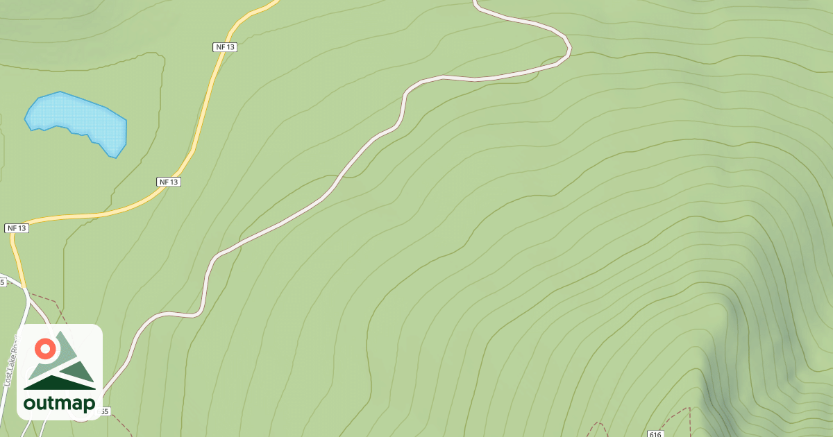 Map of LOST LAKE BUTTE (S102L)