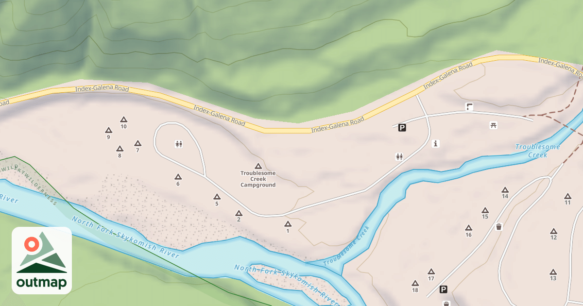Map of TROUBLESOME CR CG-BOTH LOOPS