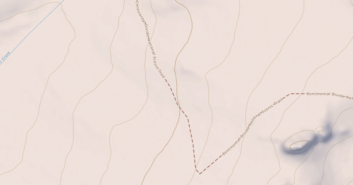 Map preview of Cd South Snowmobile Trail
