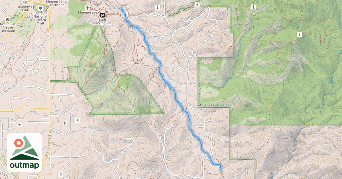 Map of St John's Arroyo Trail