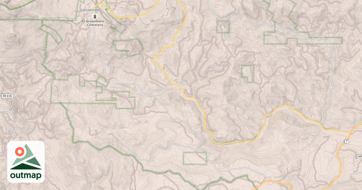 Map of Tipton-Greenhorn Snowmobile