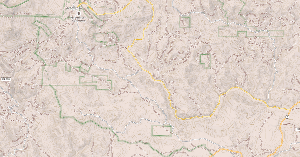 Map preview of Tipton-Greenhorn Snowmobile