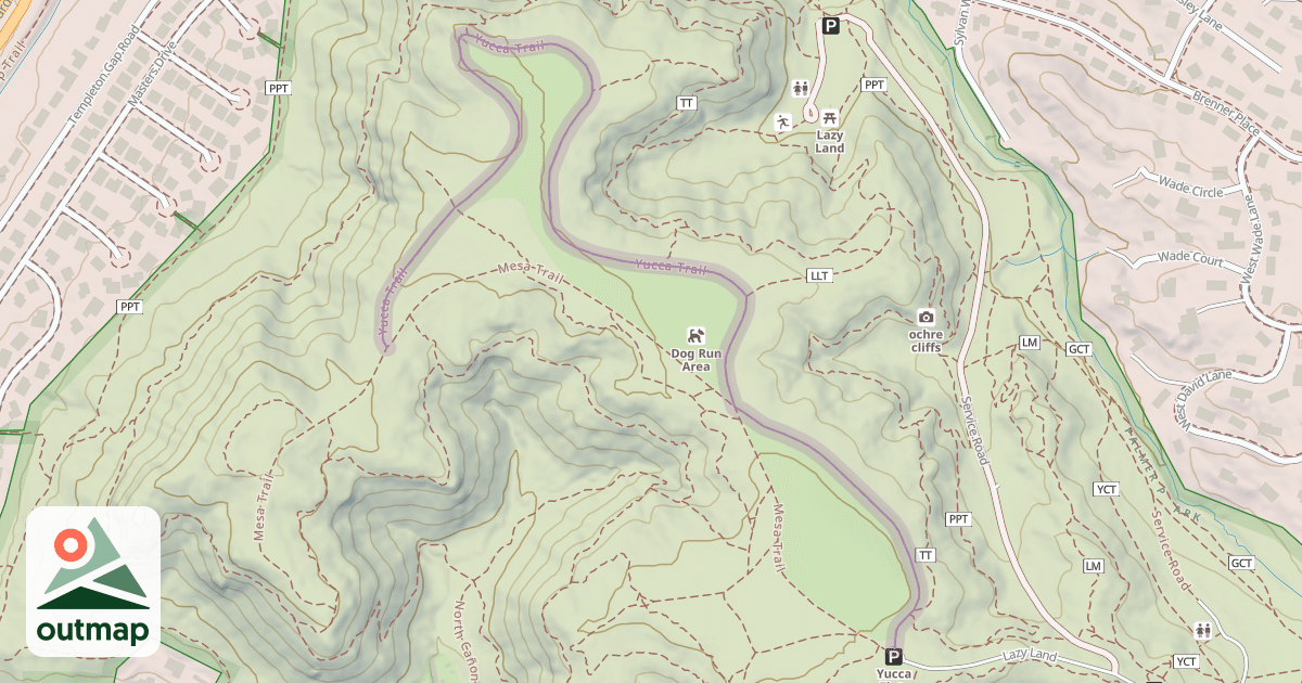Map of Yucca Trail