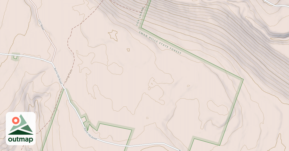 Map of Duck Pond Snowmobile Trail