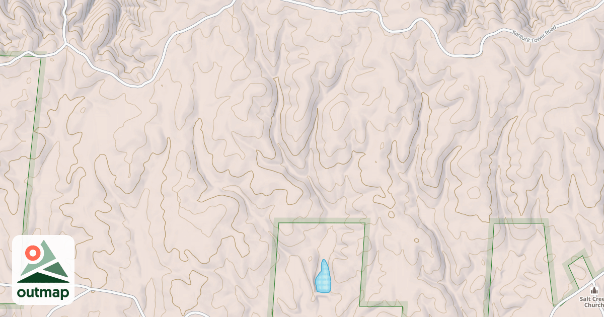 Map of Kentuck Orv Loop 3 Yellow