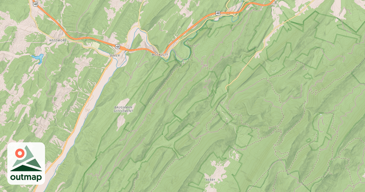 Map of SQUIRREL GAP