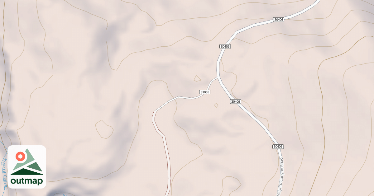 Map of HILLYARD CANYON