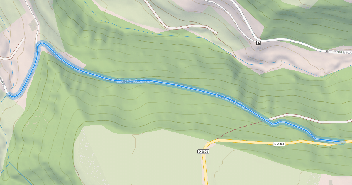 Map preview of Route des Cortières