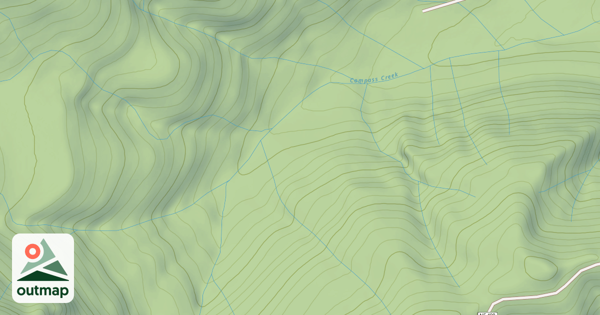 Map of COMPASS CREEK