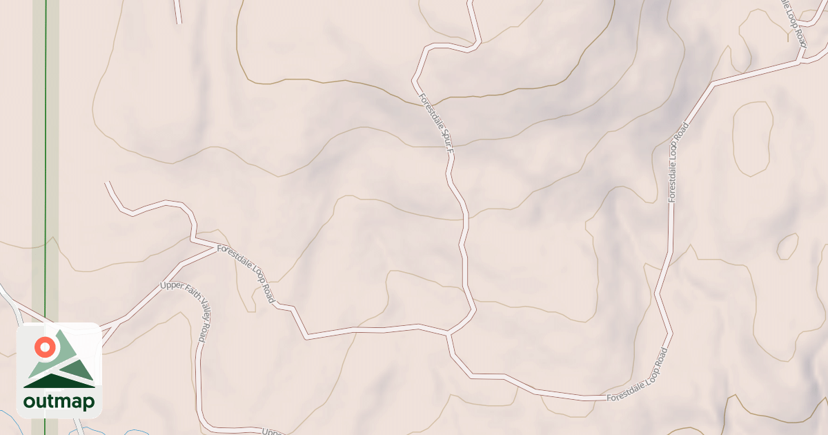 Map of FORESTDALE LOOP ROAD
