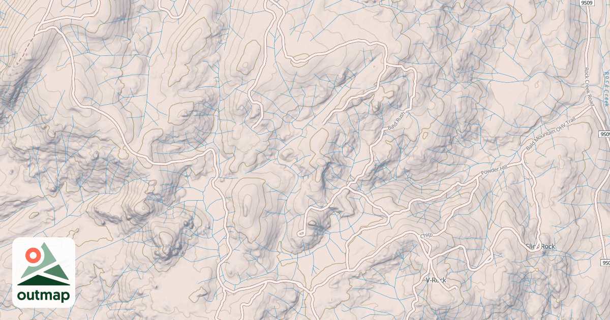 Map of BALD MOUNTAIN