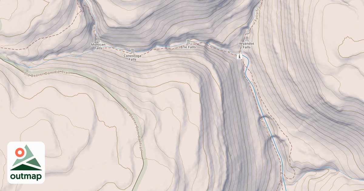 Map of Ricketts Glen State Park Trails