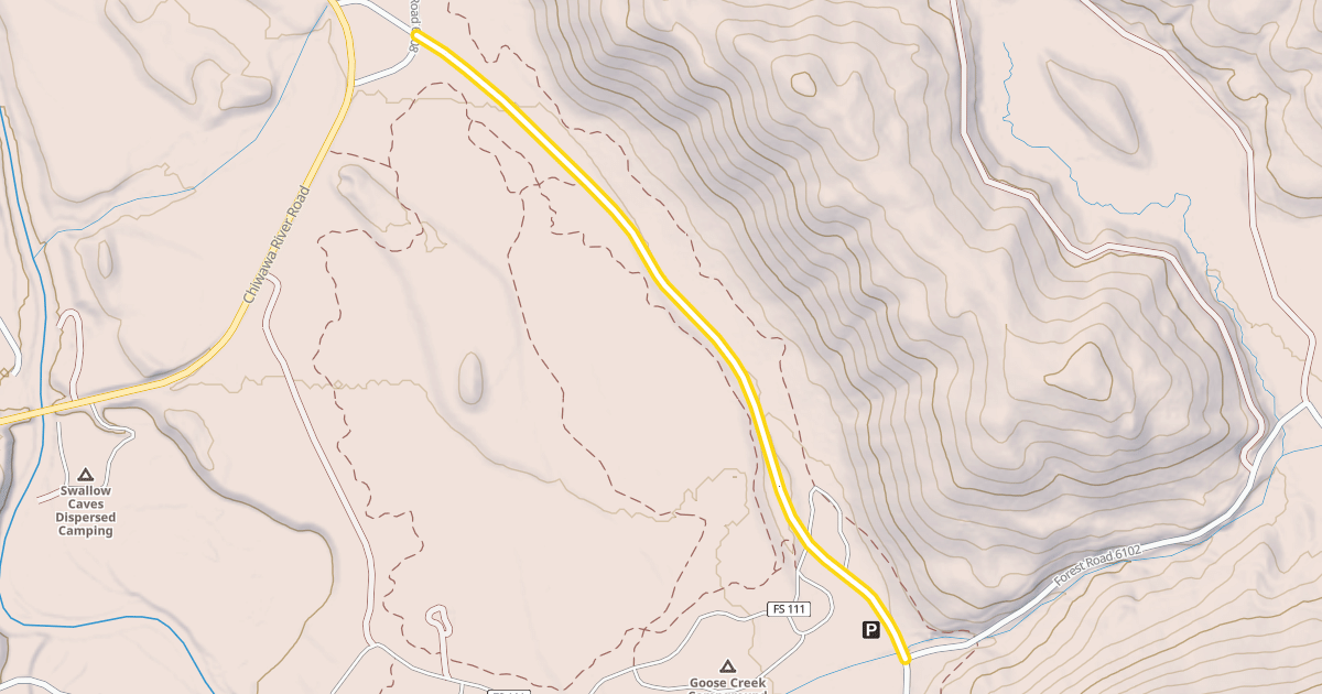 Map preview of Forest Road 6100