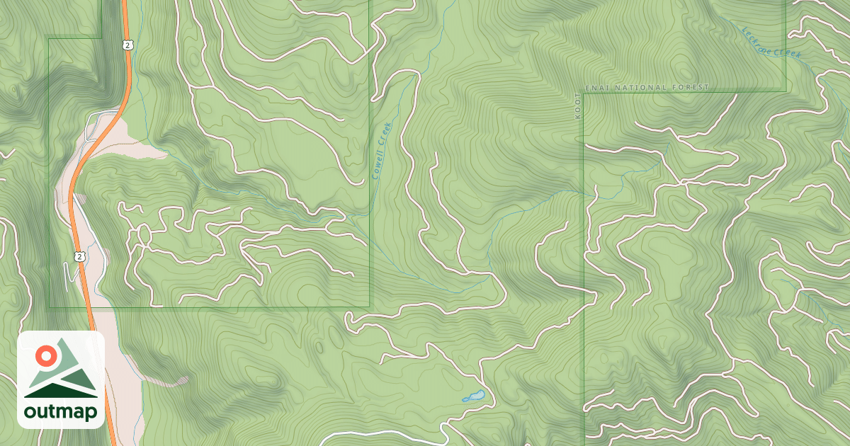 Map of COWELL TEPEE CONN