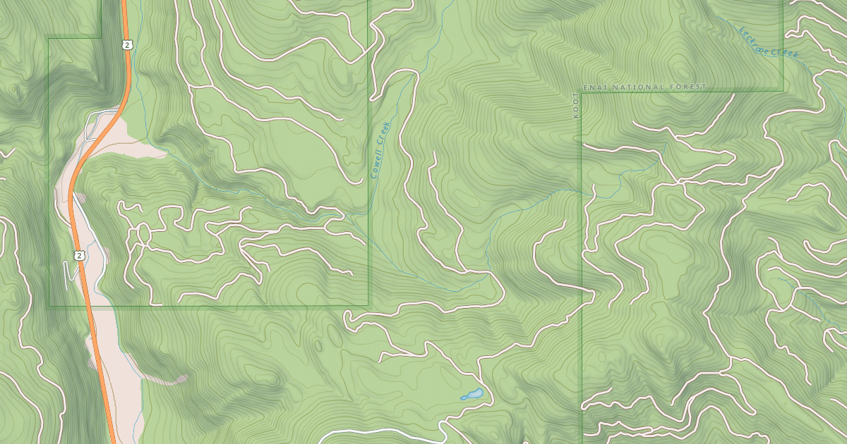 Map preview of COWELL TEPEE CONN