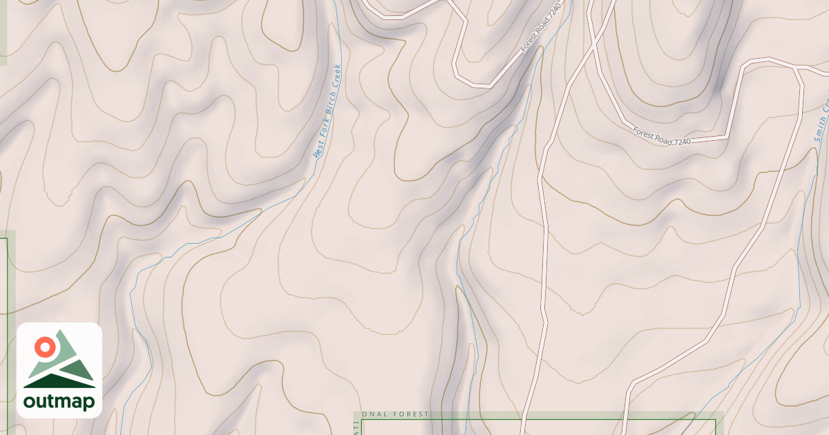 Map of USFS National Forest System Roads {415C479A-446B-42B8-8777-CDB328003A2D}