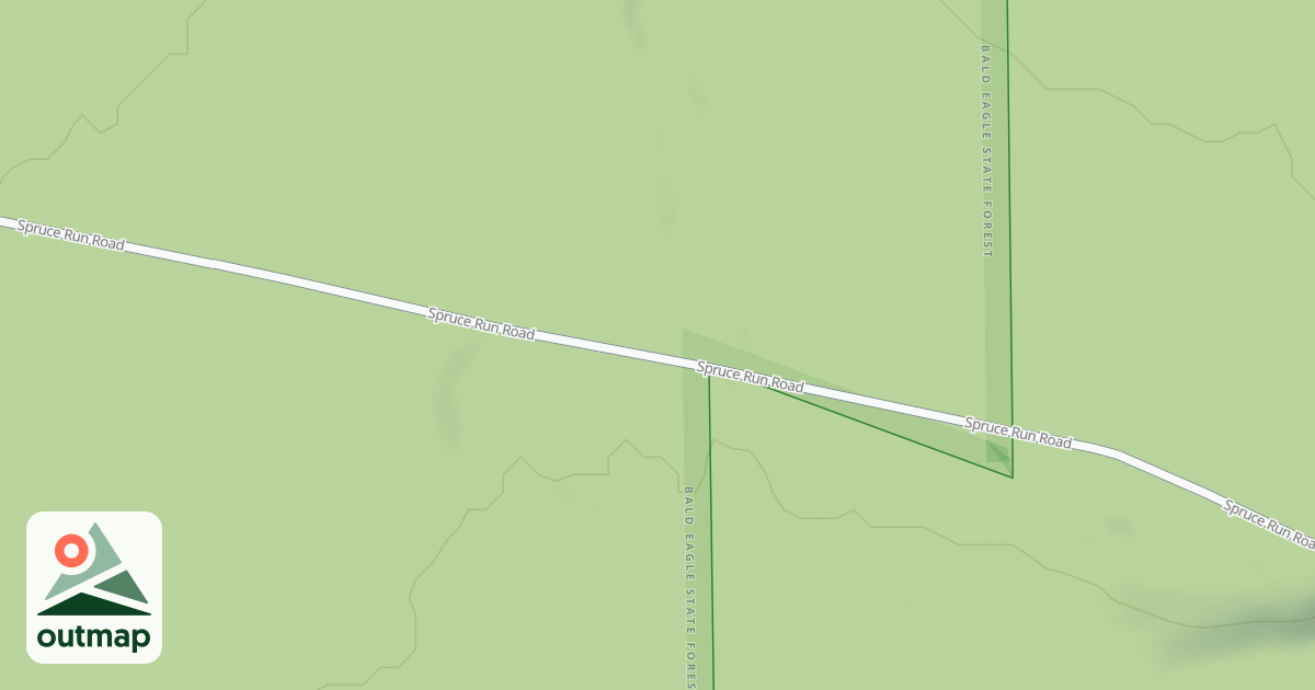 Map of Bald Eagle State Forest Snowmobile Trails