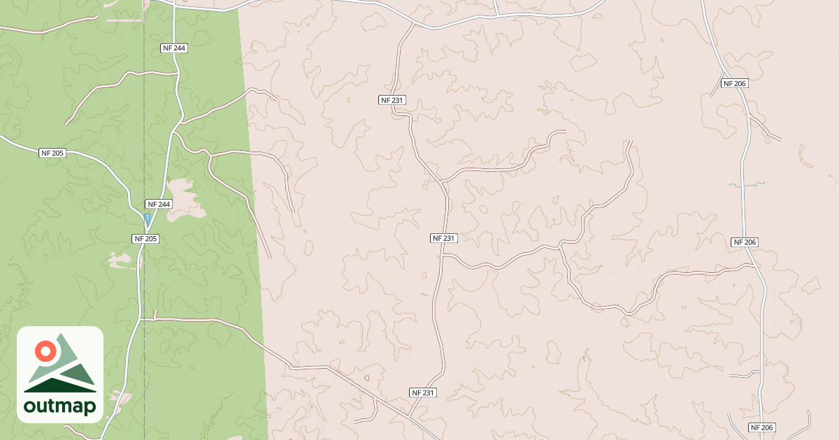 Map of USFS Motor Vehicle Use Map Roads {E886EA14-E770-4C2A-A753-DE5DB6094F1B}