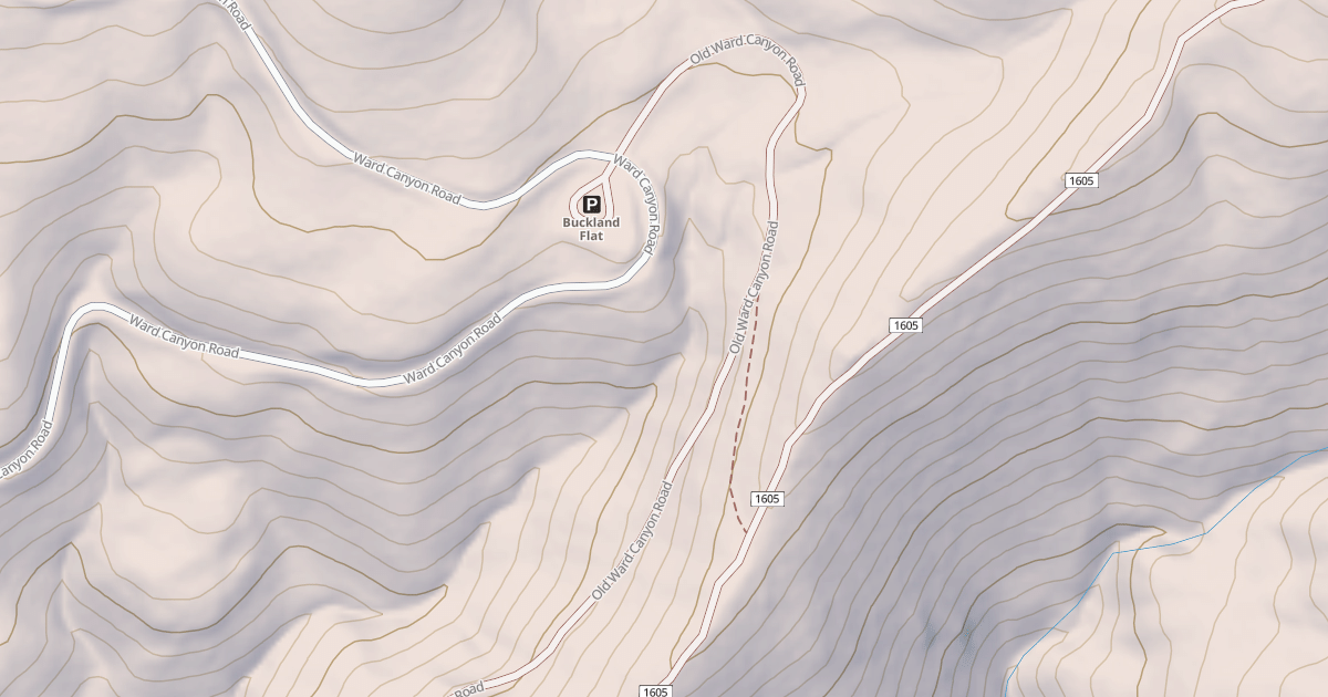 Map preview of OLD WARD CANYON
