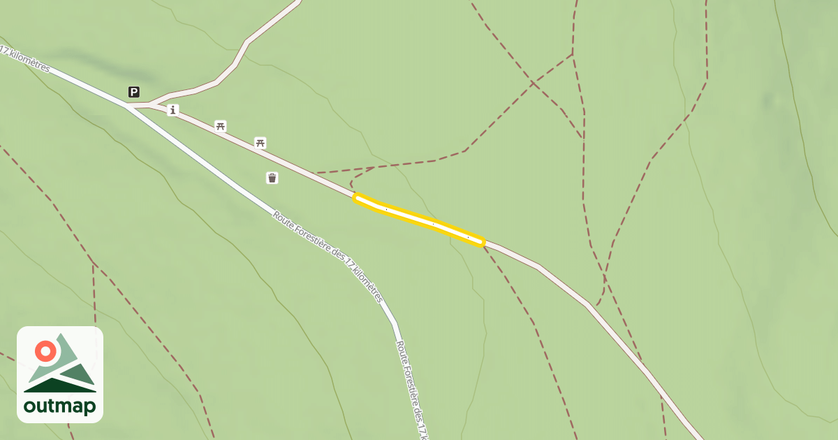 Map of Route forestière de Saint-Jacques