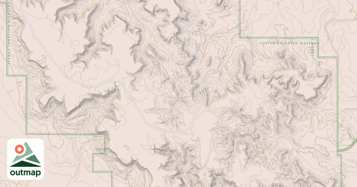 Map of S CAVE HILLS