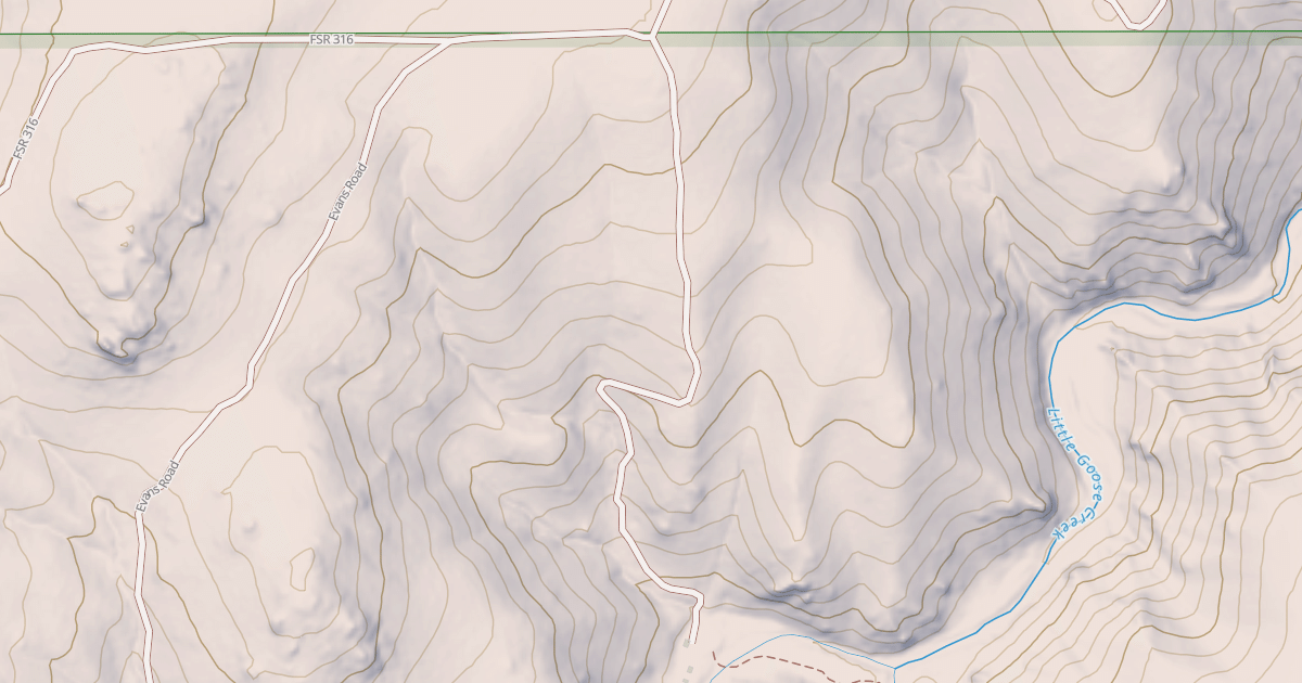 Map preview of LITTLE GOOSE COW CAMP