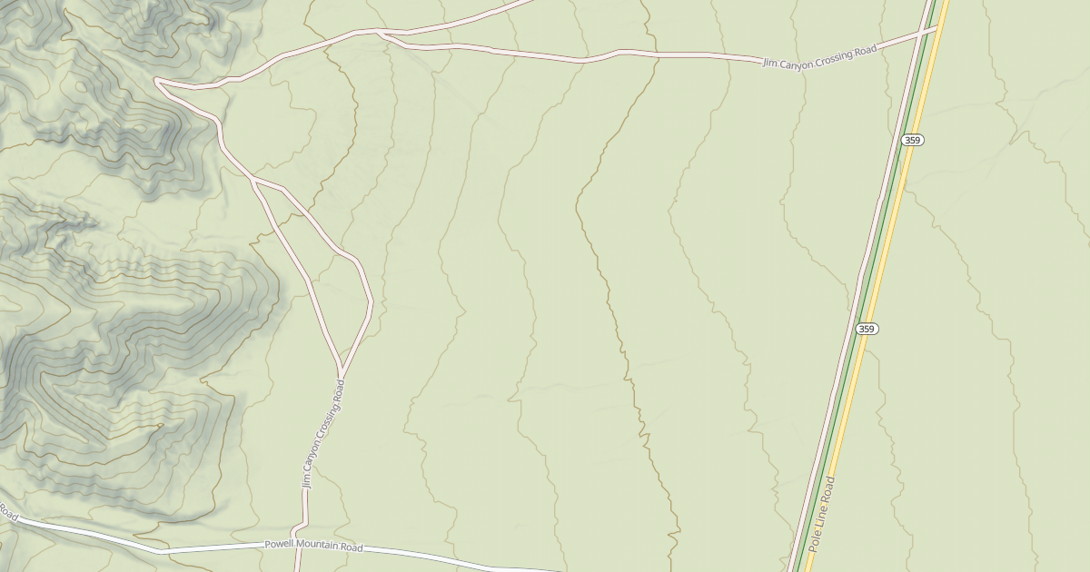 Map preview of JIM CANYON CROSSING ROAD