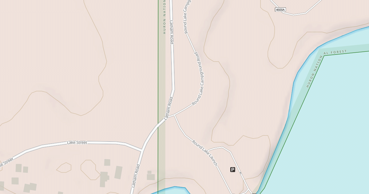 Map preview of ROUND LAKE  CAMPGROUND