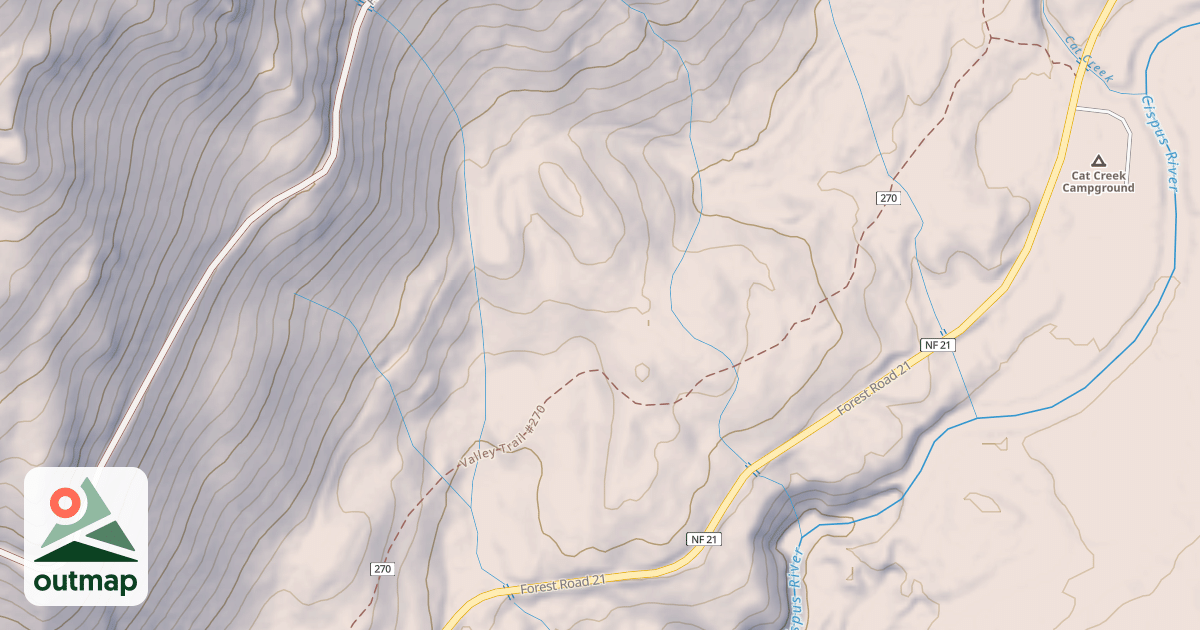 Map of USFS Motor Vehicle Use Map Trails 144
