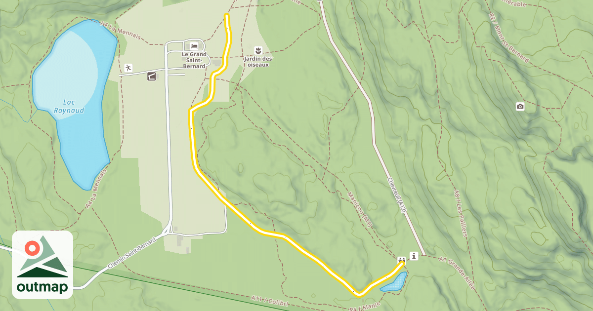 Map of A1 Grande-Allée