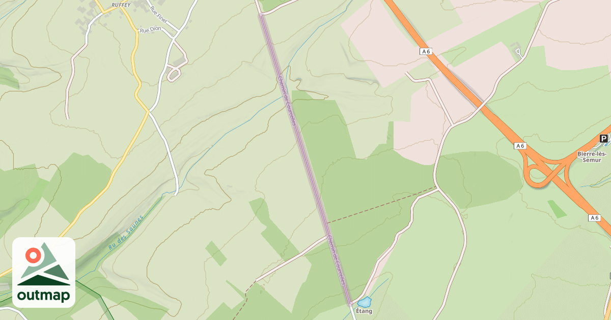 Map of Chemin de Courcelles