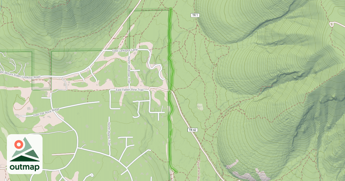 Map of Easy Oldham Trail
