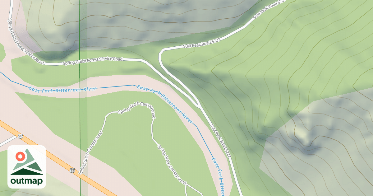 Map of (FDR) SPRING GULCH