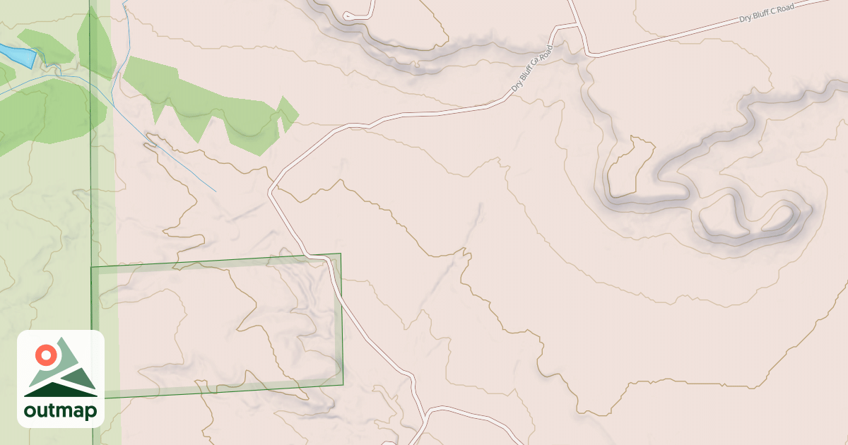 Map of DRY BLUFF CA