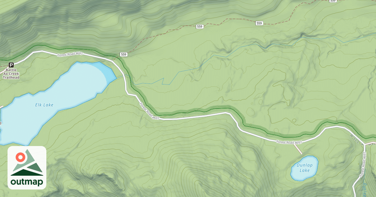 Map of ELK LAKE ROAD