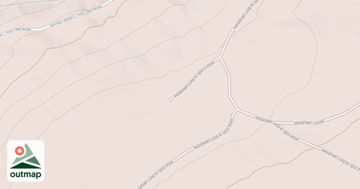 Map of ALEXANDER LOOP & SPUR-A