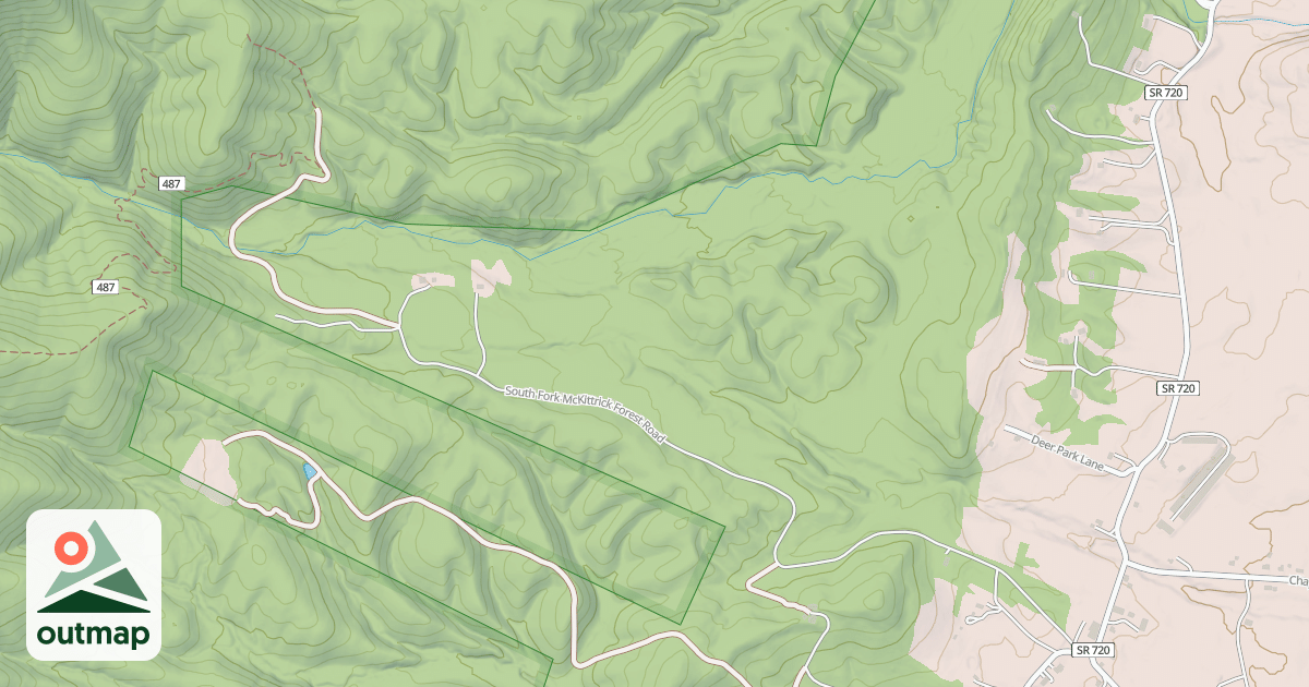 Map of SOUTH FK MCKITTRICK