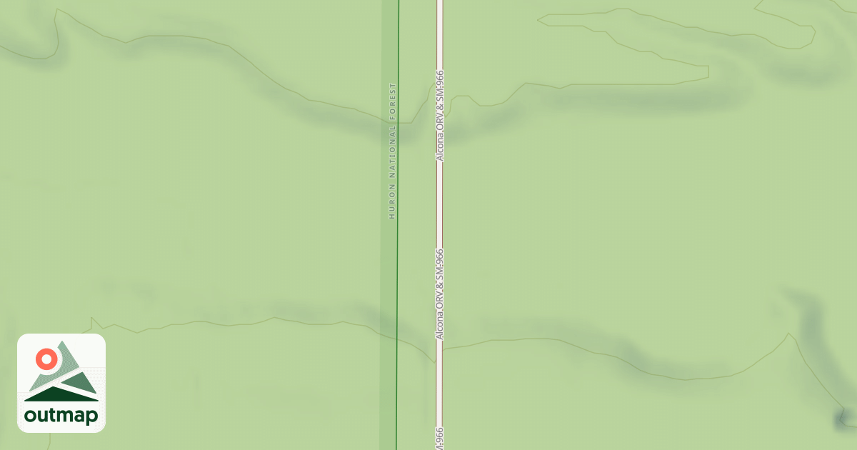 Map of ALCONA ATV TRAIL
