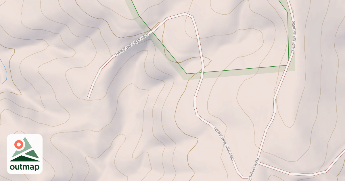 Map of TIMBER WEST SPUR