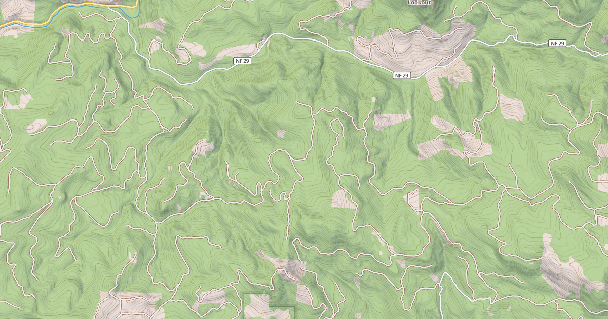 Map preview of BEAN CREEK - COYOTE CREEK