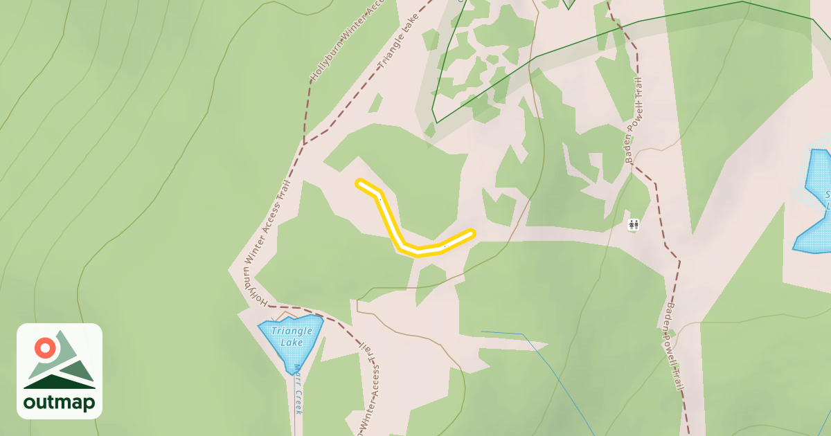 Map of Triangle Lake
