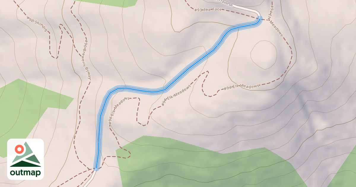 Map of #144 Cabin Traverse
