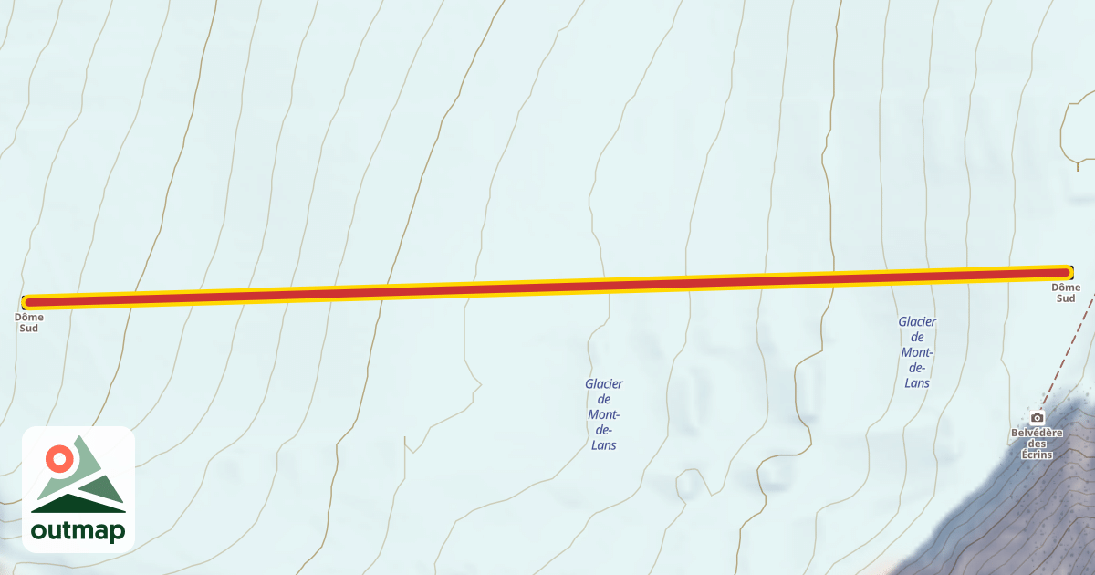 Map of Dôme Sud