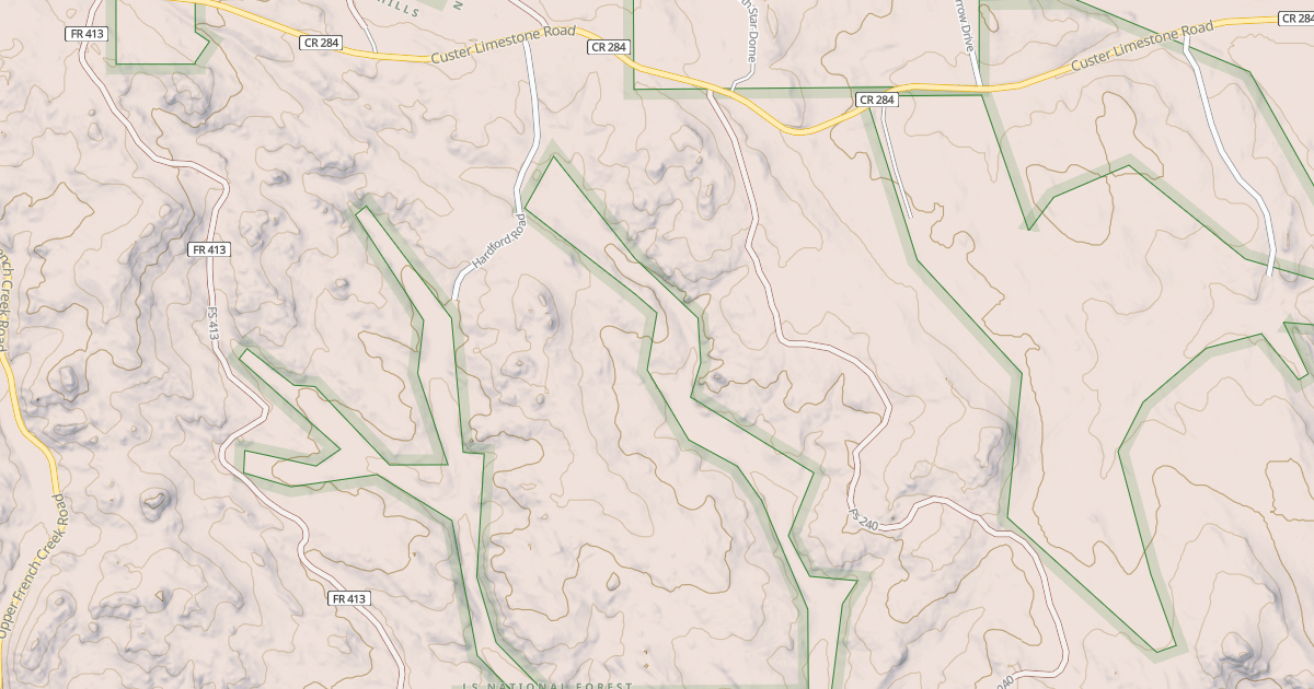 Map preview of CUSTER LIMESTONE BR 1A