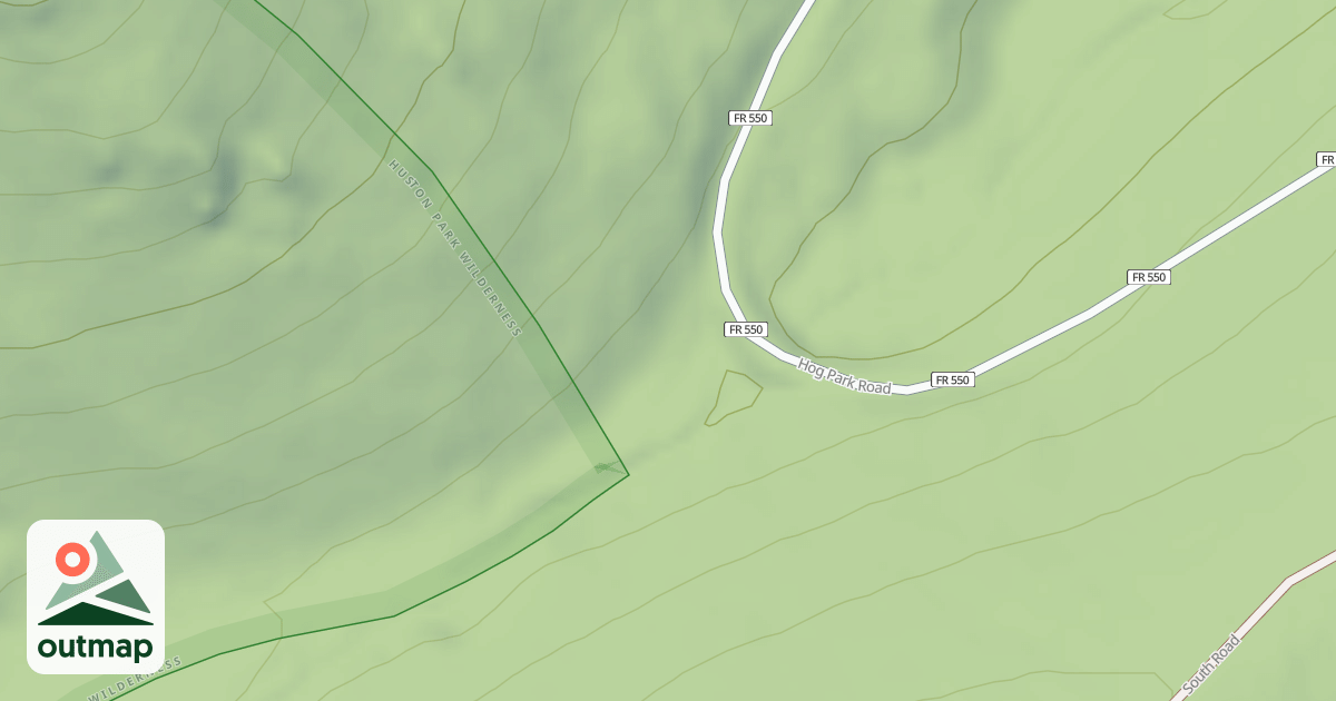 Map of HOG PARK SPUR 1N